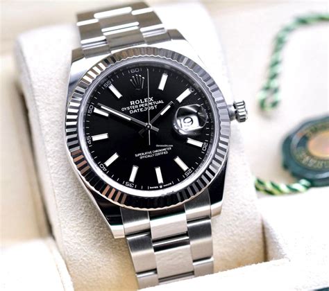 rolex black dail|rolex datejust 41mm black.